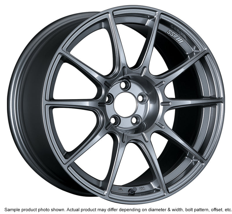 SSR GTX01 17x9 5x114.3 38mm Offset Dark Silver Wheel.