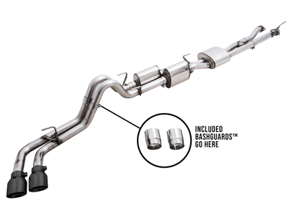 AWE Catback Exhaust w/ BashGuard - Diamond Black Tips | 3015-33826
