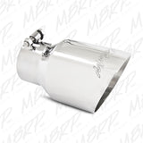 MBRP Universal Tip 4.5in O.D. Dual Wall Angled 3in inlet 8in length T304.