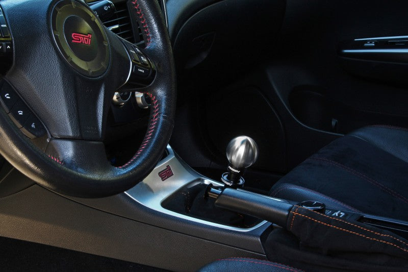 Perrin BRZ/FR-S/86 Brushed Ball 2.0in Stainless Steel Shift Knob.