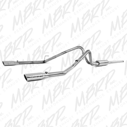 MBRP 2004-2008 Ford F150 4.6/5.4L EC/CC-SB Cat Back Dual Split Rear.