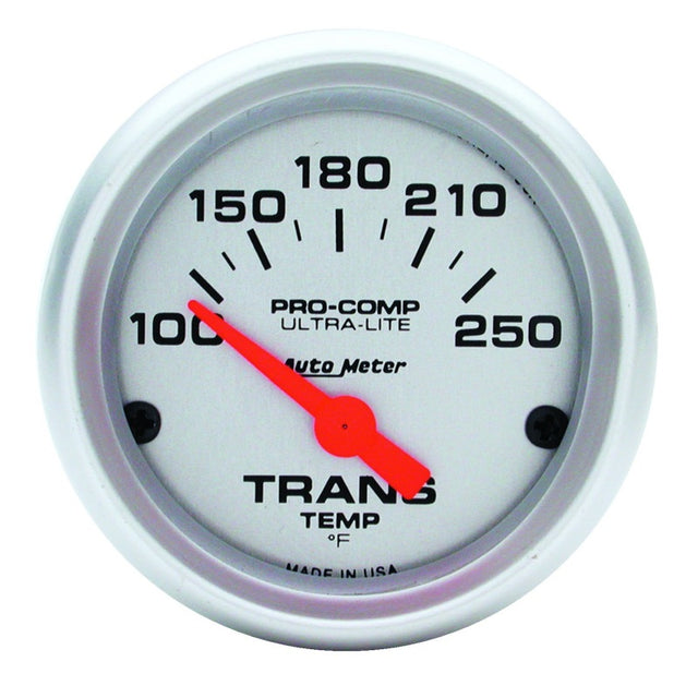 Autometer Ultra-Lite 52mm  100-250 Degree F Mechanical Transmission Temperature Gauge.