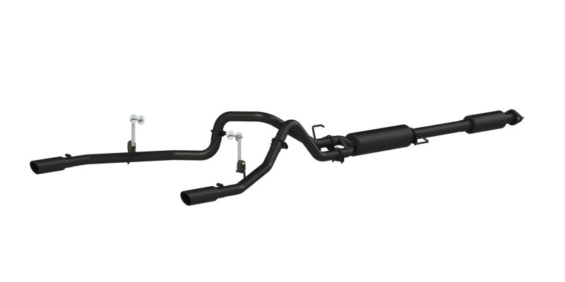 MBRP 2015 Ford F-150 5.0L 3in Cat Back Dual Split Rear Exit Black Exhaust System.