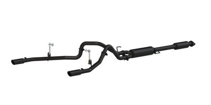 MBRP 2015 Ford F-150 5.0L 3in Cat Back Dual Split Rear Exit Black Exhaust System.
