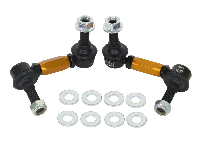 Whiteline 03+ Nissan 350z Z33 / 07-08 Infiniti G35 (Exc AWD) Fr Swaybar-Link Assy HD Adj Steel Ball.