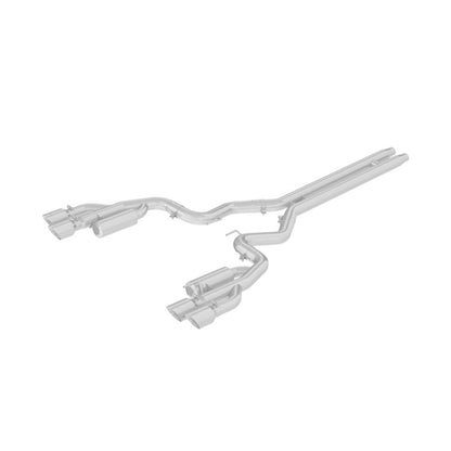MBRP 18-19 Ford Mustang GT 5.0 3in Cat Back Quad Tip Race Version - T304.