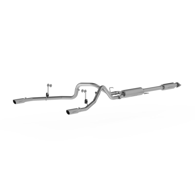 MBRP 2015 Ford F-150 5.0L 3in Cat Back Dual Split Rear Exit T409 Exhaust System.
