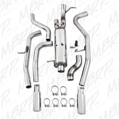 MBRP 09-11 Chev/GMC Colorado/Canyon 5.3L V8 EC/CC-SB Cat Back Dual Split Rear Exit T409.