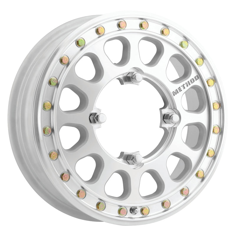Method MR401-R UTV Beadlock 15x5 5+0/+46mm Offset 4x136 106mm CB Raw Machined w/BH-H24155 Wheel.