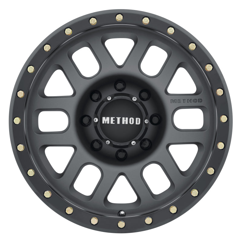Method MR309 Grid 18x9 +18mm Offset 8x6.5 130.81mm CB Titanium/Black Street Loc Wheel.