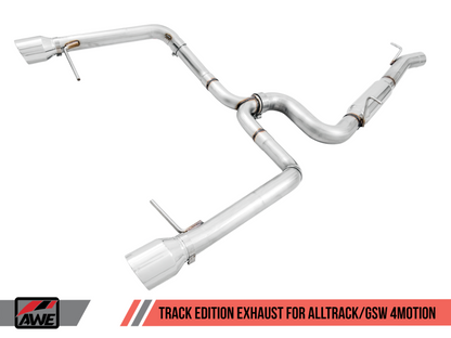 AWE Tuning Track Catback Exhaust - Polished Tips | 3020-32044