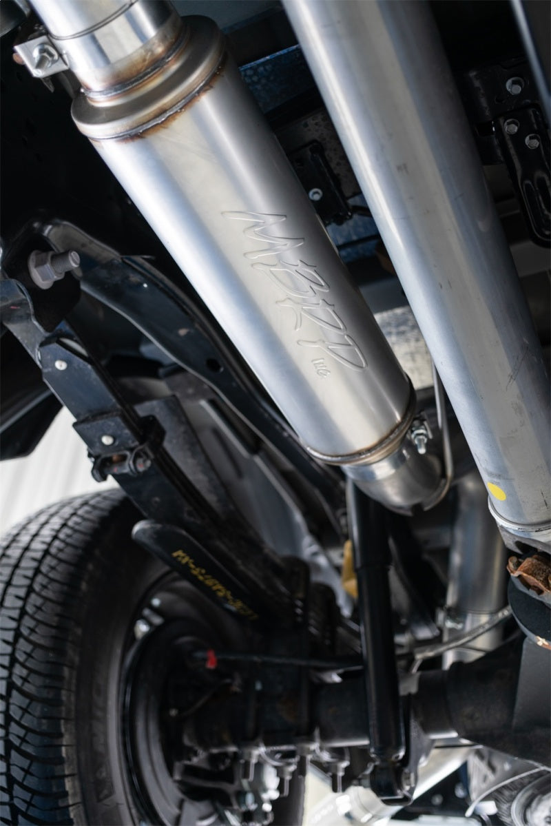 MBRP 2017+ Ford F-250/F-350 6.2L/7.3L Super/Crew Cab Single Side 4in T304 Catback Exhaust.