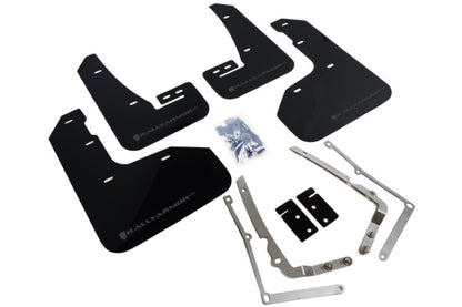 Rally Armor 2015-2017.5 VW Golf R UR Black Mud Flap w/ Grey Logo.