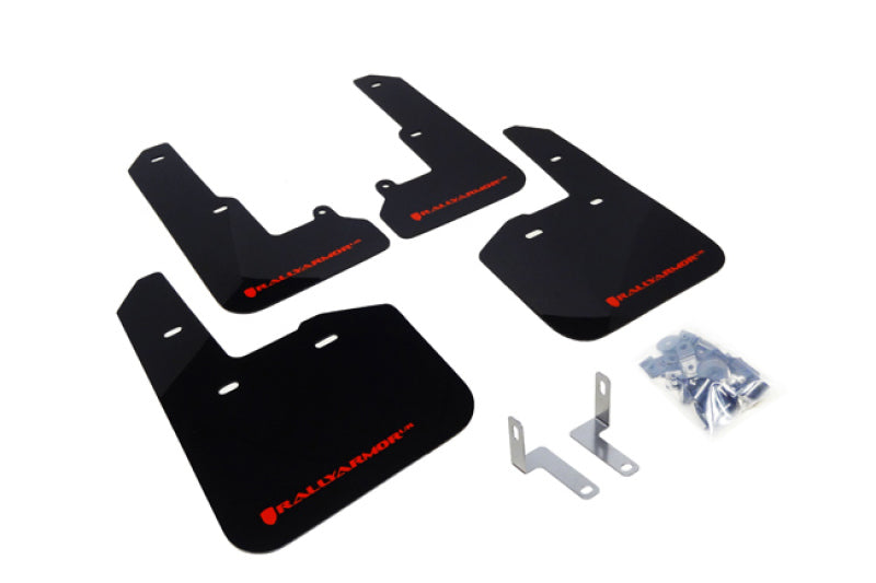 Rally Armor 2015 Subaru Legacy UR Black Mud Flap w/ Red Logo.