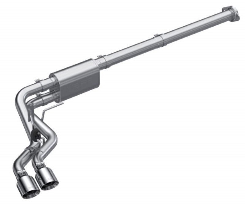 MBRP 2021 Ford F-150 2.7L EcoBoost / 3.5L EcoBoost / 5.0L 3in Cat Back Single Side Exit Alum.