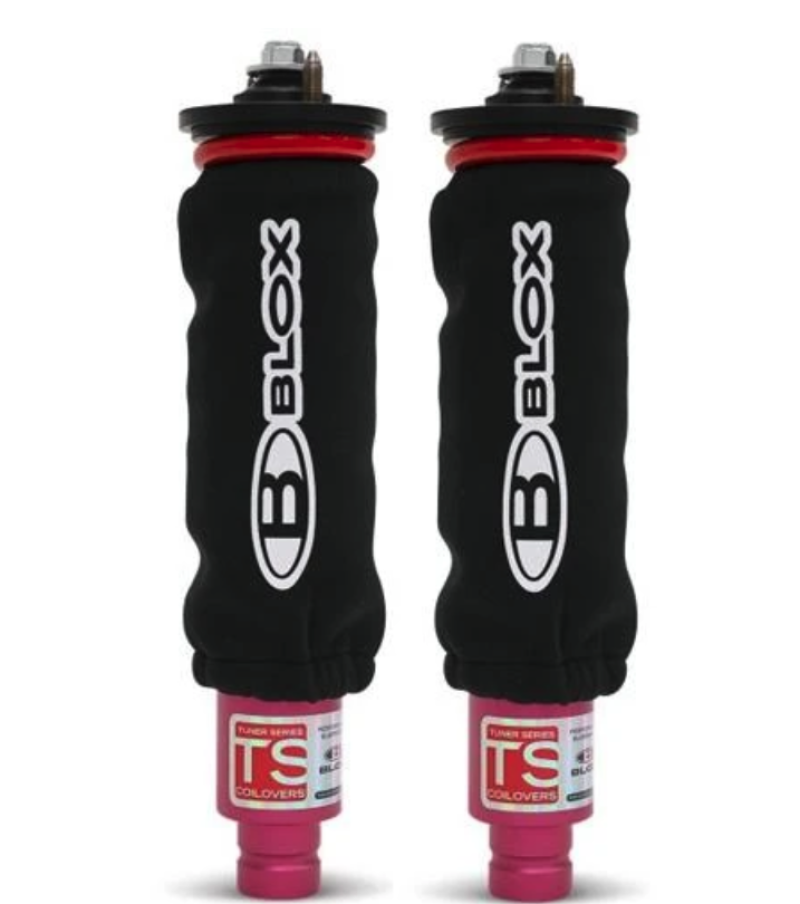 BLOX Racing Neoprene Coilover Covers - Black (Pair).