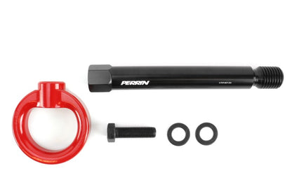 Perrin 10th Gen Civic SI/Type-R/Hatchback Tow Hook Kit (Rear) - Red.