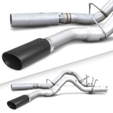 Banks Power 17+ GM Duramax L5P 2500/3500 Monster Exhaust System - SS Single Exhaust w/ Black Tip.