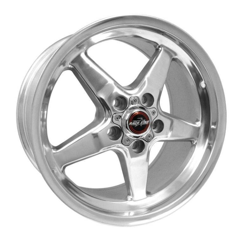 Race Star 92 Drag Star 17x9.50 5x4.75bc 6.88bs Direct Drill Polished Wheel.