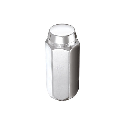 McGard Hex Lug Nut (Cone Seat) M14X1.5 / 22mm Hex / 1.945in. Length (4-Pack) - Chrome.