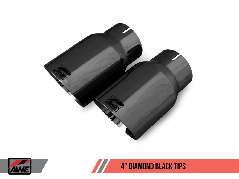 AWE Tuning S550 Mustang GT Cat-back Exhaust - Touring Edition (Diamond Black Tips).