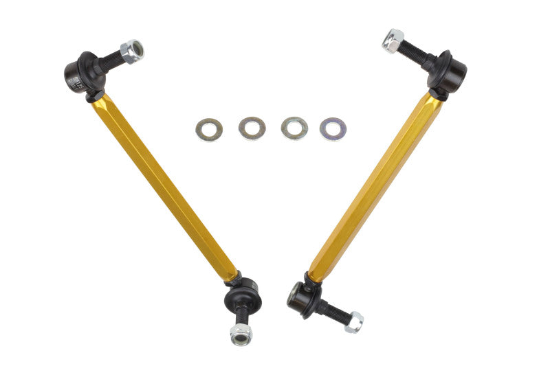 Whiteline 05+ Mustang Coupe 8cyl (Inc Shelby GT/ GT500) Front Swaybar Link Kit H/Duty Adj Steel Ball.