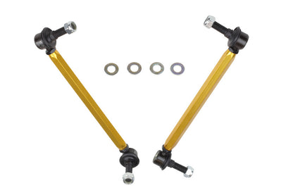 Whiteline 05+ Mustang Coupe 8cyl (Inc Shelby GT/ GT500) Front Swaybar Link Kit H/Duty Adj Steel Ball.