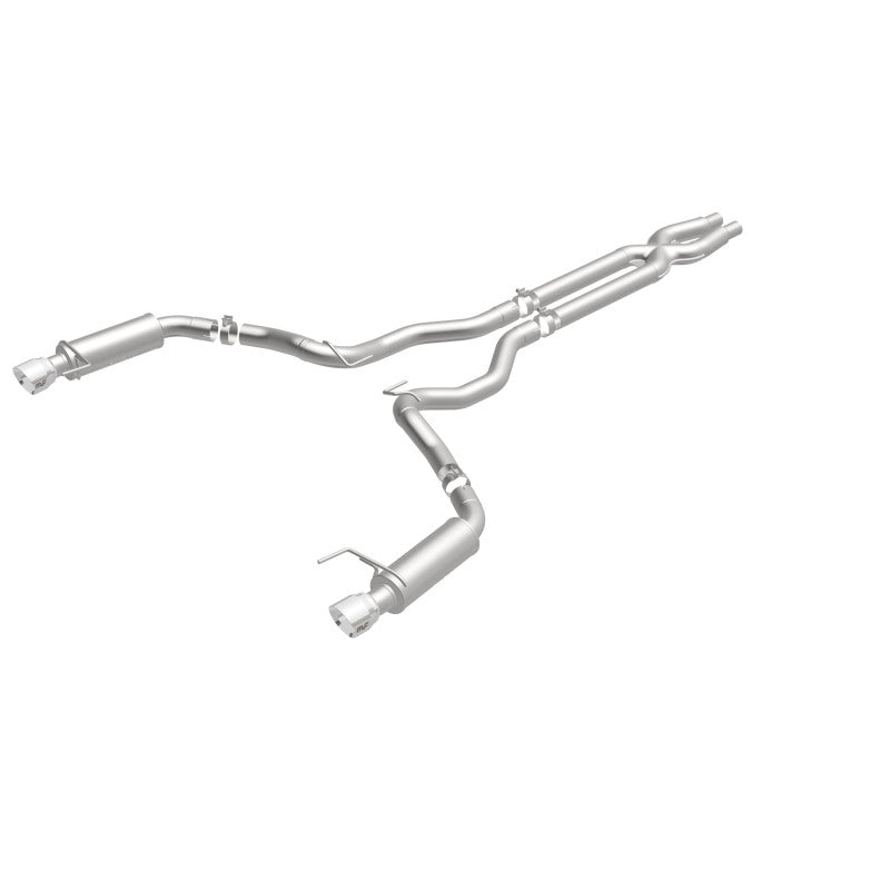 MagnaFlow Cat Back, SS, 3in, Competition, Dual Split Polished 4.5in Tips 2015 Ford Mustang GT V8 5.0