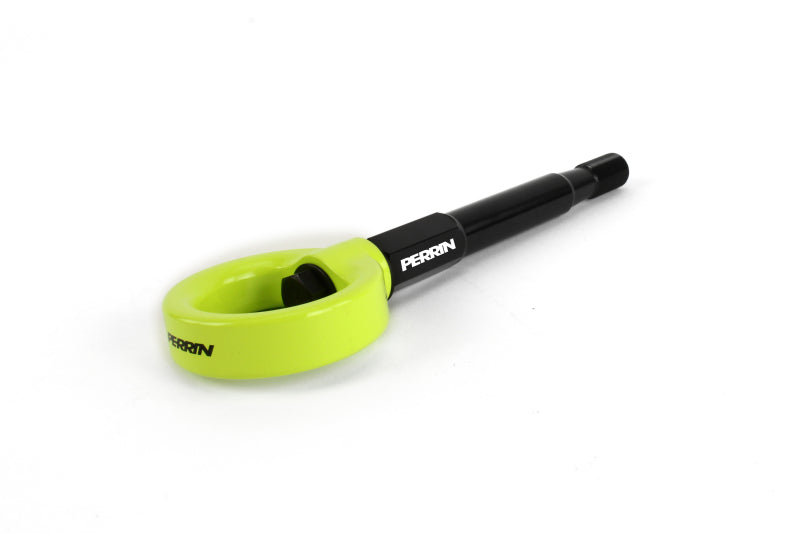 Perrin 15-19 Subaru WRX/STI Tow Hook Kit (Rear) - Neon Yellow.