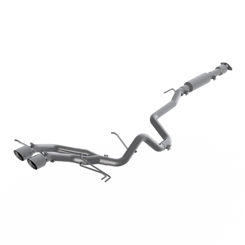 MBRP 13-18 Hyundai Veloster Turbo 4.0in OD Tips Dual Outlet 2-1/2in AL Cat Back.