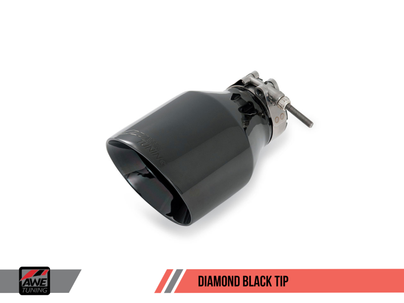AWE Tuning Mk6 GLI 2.0T - Mk6 Jetta 1.8T Track Edition Exhaust - Diamond Black Tips.