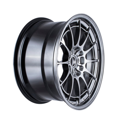 Enkei NT03+M 18x9.5 5x108 40mm Offset 72.6mm Bore Hyper Silver Wheel.