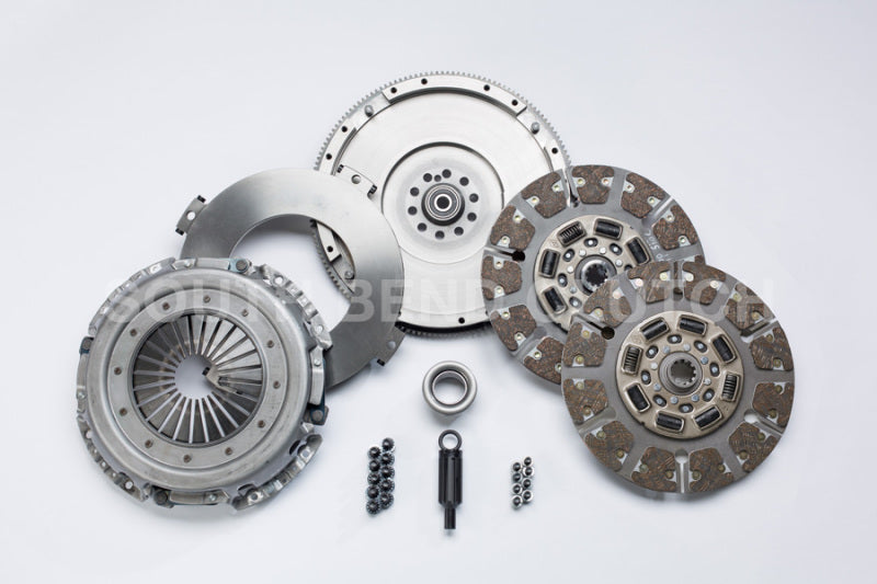 South Bend Clutch 99-03.5 Ford 7.3 Powerstroke ZF-6 Street Dual Disc Organic Clutch Kit.