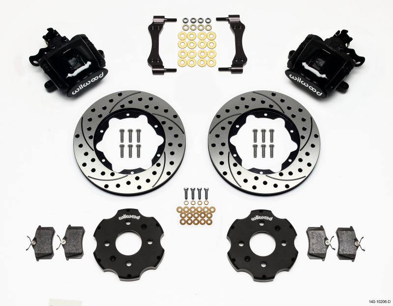 Wilwood Combination Parking Brake Rear Kit 11.00in Drilled Civic / Integra Disc 2.39 Hub Offset.
