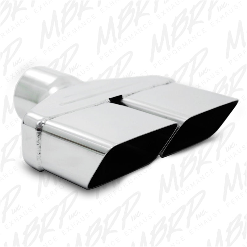 MBRP Universal Tip 8inx 2.375in ID Rectangle 2.5in O.D. inlet 8.25in length T304.