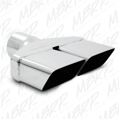 MBRP Universal Tip 8inx 2.375in ID Rectangle 2.5in O.D. inlet 8.25in length T304.