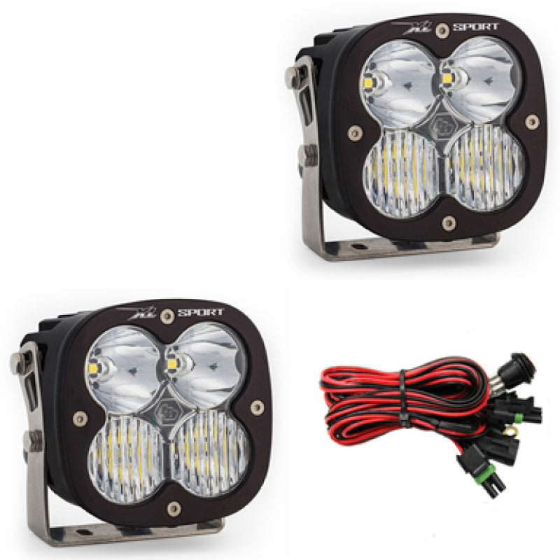 Baja Designs XL Sport Series Driving Combo Pattern Pair LED Light Pods.