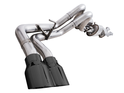 AWE Catback Exhaust w/ BashGuard - Diamond Black Tips | 3015-33826