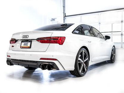 AWE Tuning Touring Catback Exhaust - Diamond Black Tips | 3015-43107