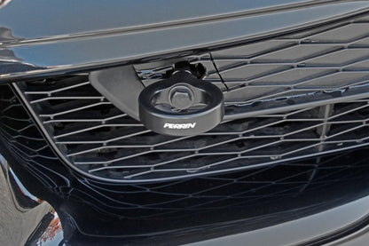 Perrin 2020 Toyota Supra Tow Hook Kit (Front) - Black.