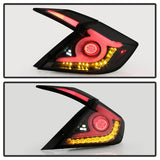 Spyder 16-18 Honda Civic 4 Door Light Bar LED Tail Lights - Black Smoke (ALT-YD-HC164D-LB-BSM).