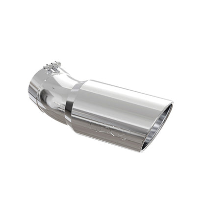 MBRP Universal Tip 6in OD 5in Inlet 15.5in Length 30 Deg Bend Angled Rolled End T304.
