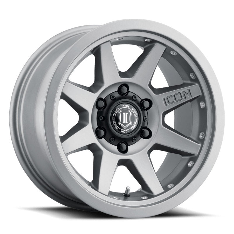 ICON Rebound Pro 17x8.5 6x5.5 0mm Offset 4.75in BS 106.1mm Bore Titanium Wheel.