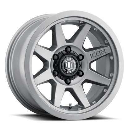 ICON Rebound Pro 17x8.5 5x5 -6mm Offset 4.5in BS 71.5mm Bore Titanium Wheel.