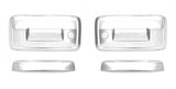 AVS 15-18 Chevy Silverado 1500 (w/o Rear Camera) Tailgate Handle Cover 2pc - Chrome