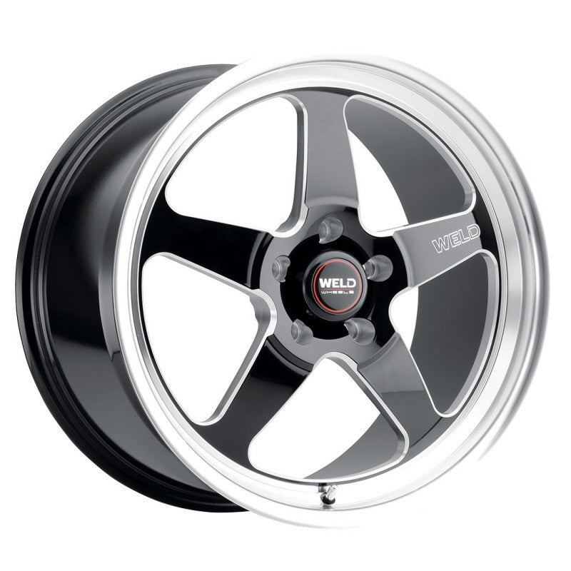 Weld S155 18x5 Ventura Drag 5x120 ET-23 BS2.1 Gloss BLK MIL DIA 78.1.