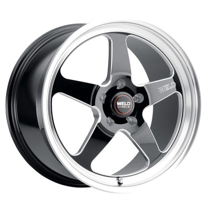 Weld S155 18x5 Ventura Drag 5x114.3 ET-23 BS2.1 Gloss BLK MIL DIA 78.1.