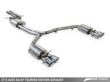 AWE Tuning Audi C7.5 A6 3.0T Touring Edition Exhaust - Quad Outlet Diamond Black Tips.
