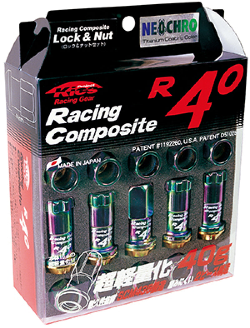 Project Kics 12x1.50 R40 Lug Nuts - Neo Chrome (20 Pcs).