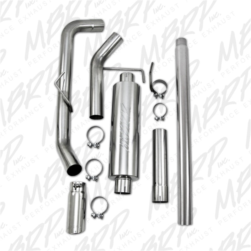 MBRP 2004-2008 Ford F150 EC/CC-SB Cat Back Single Side.